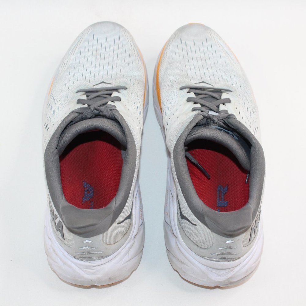 Hoka Clifton 8 White Grey Yellow Mens Road Running Shoes 119393 Size 11.5D #142 - Picture 6 of 14